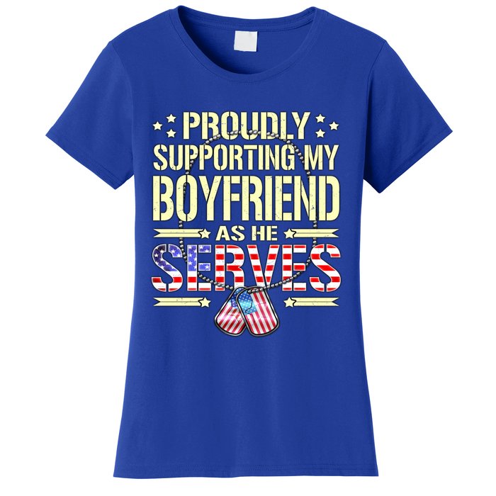 Proudly Supporting My Friend As He Serves Army Friend Great Gift Women's T-Shirt