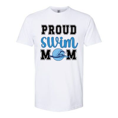 Proud Swim Mom Of A Swimmer Mama Swimming Mother Gift Softstyle® CVC T-Shirt