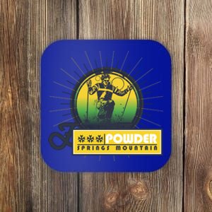 Powder Spring Mountain Skiing Ski Gift Cute Gift Coaster