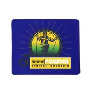 Powder Spring Mountain Skiing Ski Gift Cute Gift Mousepad