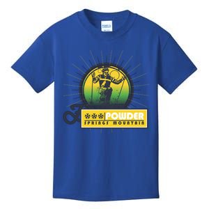 Powder Spring Mountain Skiing Ski Gift Cute Gift Kids T-Shirt