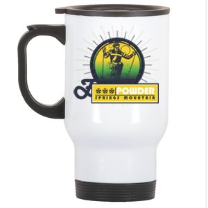 Powder Spring Mountain Skiing Ski Gift Cute Gift Stainless Steel Travel Mug