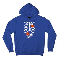 Pregnant Skeleton Mom Halloween Pregnancy Announcet Gift Hoodie