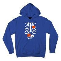 Pregnant Skeleton Mom Halloween Pregnancy Announcet Gift Tall Hoodie