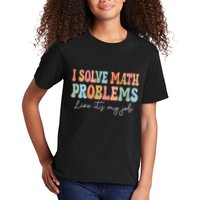 Problem Solver Math Mathematics Back To School Math Teacher Kids T-Shirt