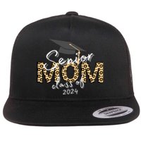 Proud Senior Mom Class Of 2024 Flat Bill Trucker Hat