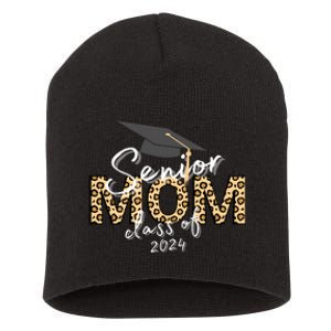 Proud Senior Mom Class Of 2024 Short Acrylic Beanie