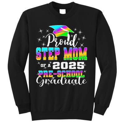 Proud Step Mom of Preschool Graduate 2025 Graduation Sweatshirt