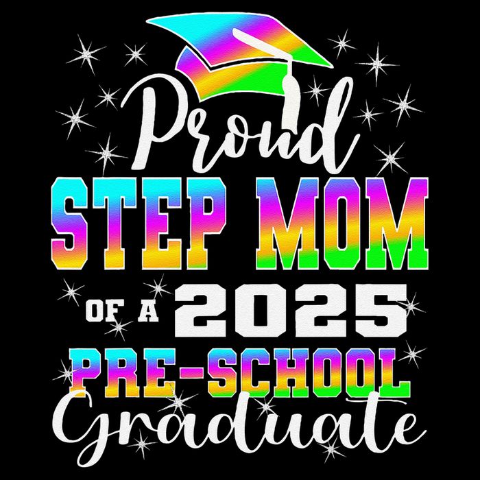 Proud Step Mom of Preschool Graduate 2025 Graduation Baby Bodysuit