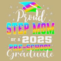 Proud Step Mom of Preschool Graduate 2025 Graduation Cooling Performance Crew T-Shirt
