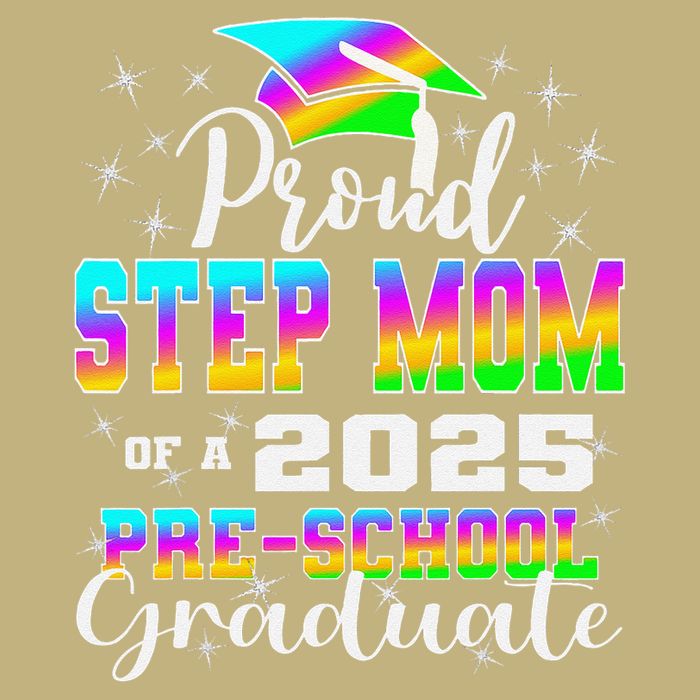 Proud Step Mom of Preschool Graduate 2025 Graduation Cooling Performance Crew T-Shirt