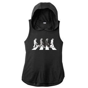 Parody Sloths Music Ladies PosiCharge Tri-Blend Wicking Draft Hoodie Tank