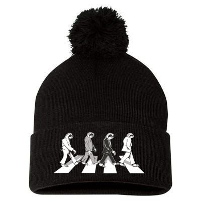 Parody Sloths Music Pom Pom 12in Knit Beanie