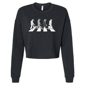 Parody Sloths Music Cropped Pullover Crew