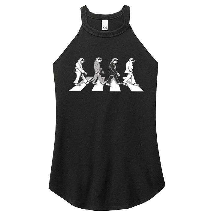 Parody Sloths Music Women's Perfect Tri Rocker Tank
