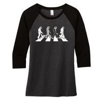 Parody Sloths Music Women's Tri-Blend 3/4-Sleeve Raglan Shirt