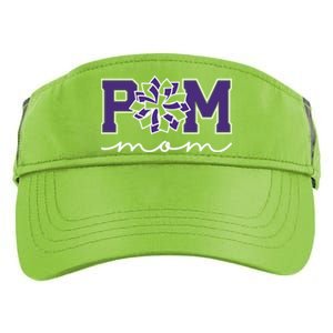 Pom Squad Mom For Dance Cheer Spirit Squad Purple Gift Adult Drive Performance Visor