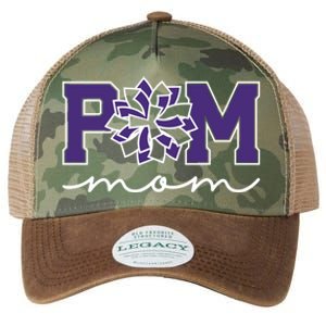 Pom Squad Mom For Dance Cheer Spirit Squad Purple Gift Legacy Tie Dye Trucker Hat