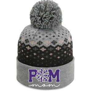 Pom Squad Mom For Dance Cheer Spirit Squad Purple Gift The Baniff Cuffed Pom Beanie