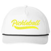 Pickleball Squad Match Retro Vintage Pickleball Snapback Five-Panel Rope Hat