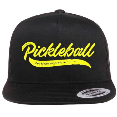 Pickleball Squad Match Retro Vintage Pickleball Flatbill Hat