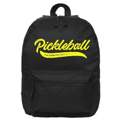 Pickleball Squad Match Retro Vintage Pickleball 16 in Basic Backpack