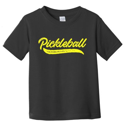 Pickleball Squad Match Retro Vintage Pickleball Toddler T-Shirt