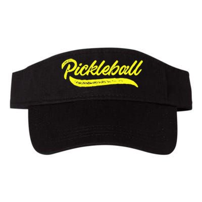 Pickleball Squad Match Retro Vintage Pickleball Valucap Bio-Washed Visor