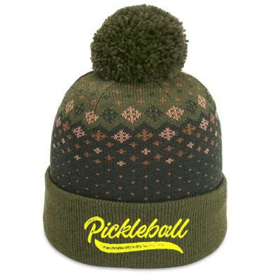 Pickleball Squad Match Retro Vintage Pickleball The Baniff Cuffed Pom Beanie