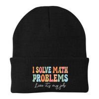 Problem Solver Math Mathematics Back To School Math Teacher Knit Cap Winter Beanie