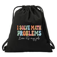 Problem Solver Math Mathematics Back To School Math Teacher Drawstring Bag