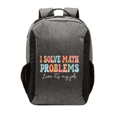 Problem Solver Math Mathematics Back To School Math Teacher Vector Backpack