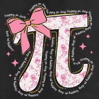 Pi Symbol Math Humor Mathematical Cute Pi Day Coquette Bow Cool Comfort Performance Bucket Hat