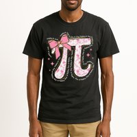 Pi Symbol Math Humor Mathematical Cute Pi Day Coquette Bow Tall T-Shirt