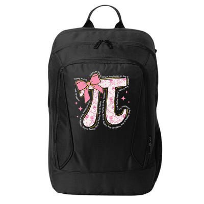 Pi Symbol Math Humor Mathematical Cute Pi Day Coquette Bow City Backpack