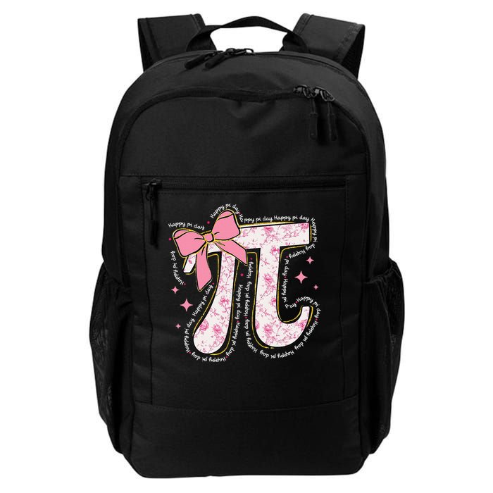 Pi Symbol Math Humor Mathematical Cute Pi Day Coquette Bow Backpack