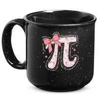 Pi Symbol Math Humor Mathematical Cute Pi Day Coquette Bow 15oz Campfire Ceramic Mug