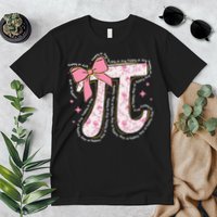 Pi Symbol Math Humor Mathematical Cute Pi Day Coquette Bow Premium T-Shirt