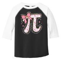 Pi Symbol Math Humor Mathematical Cute Pi Day Coquette Bow Toddler Fine Jersey T-Shirt