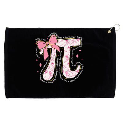 Pi Symbol Math Humor Mathematical Cute Pi Day Coquette Bow Grommeted Golf Towel