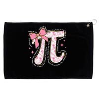 Pi Symbol Math Humor Mathematical Cute Pi Day Coquette Bow Grommeted Golf Towel