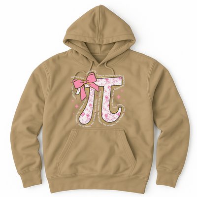 Pi Symbol Math Humor Mathematical Cute Pi Day Coquette Bow Hoodie
