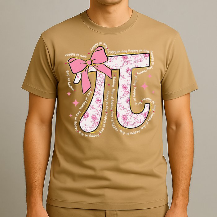 Pi Symbol Math Humor Mathematical Cute Pi Day Coquette Bow T-Shirt