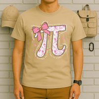Pi Symbol Math Humor Mathematical Cute Pi Day Coquette Bow T-Shirt