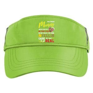 Proud Softball Mommy Softball Family Matching Cool Gift Adult Drive Performance Visor