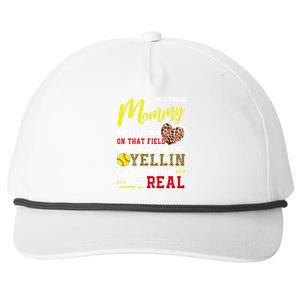 Proud Softball Mommy Softball Family Matching Cool Gift Snapback Five-Panel Rope Hat