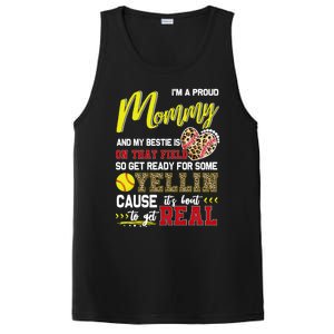 Proud Softball Mommy Softball Family Matching Cool Gift PosiCharge Competitor Tank