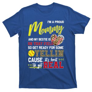 Proud Softball Mommy Softball Family Matching Cool Gift T-Shirt