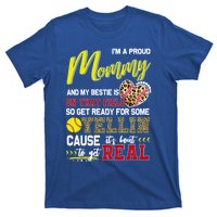 Proud Softball Mommy Softball Family Matching Cool Gift T-Shirt