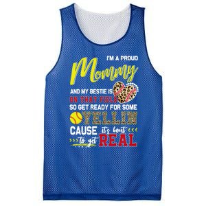 Proud Softball Mommy Softball Family Matching Cool Gift Mesh Reversible Basketball Jersey Tank